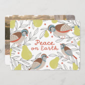 In einem Birnenbaum Feiertagskarte (Vorne/Hinten)