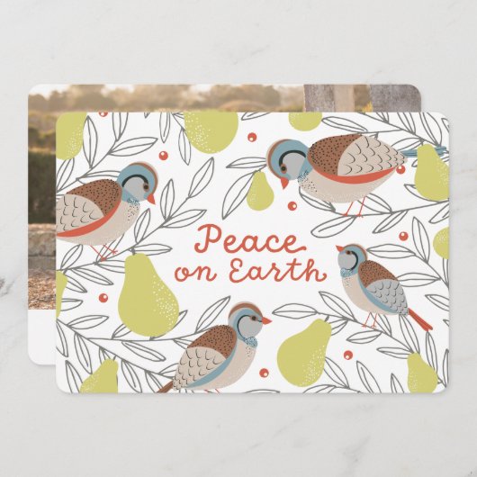 In einem Birnenbaum Feiertagskarte (Vorne/Hinten)