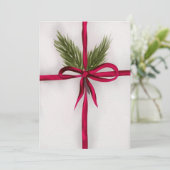 In einem Bow auftauchen Feiertagskarte (Stehend Vorderseite)