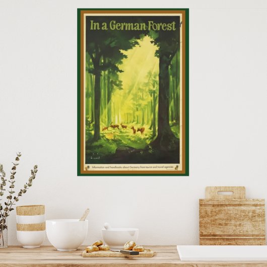 In einem deutschen Wald Poster (Küche)
