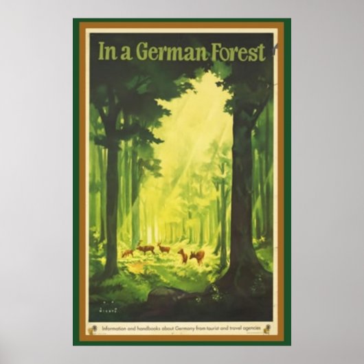 In einem deutschen Wald Poster (Vorne)