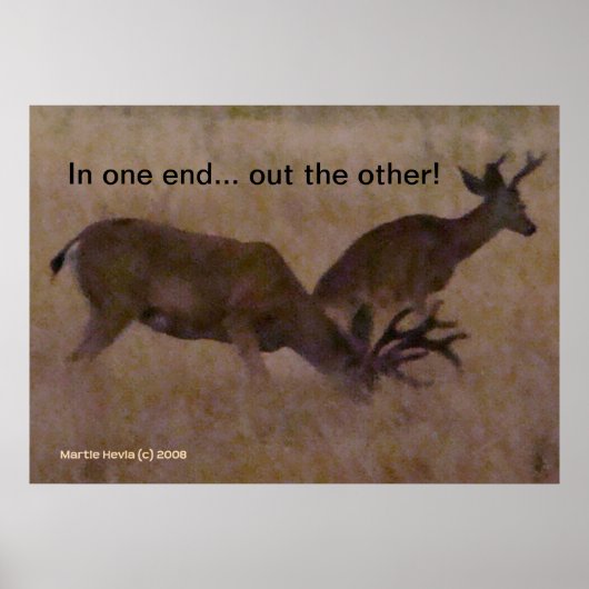In einem Ende / Out the other - Poster personalisi (Vorne)