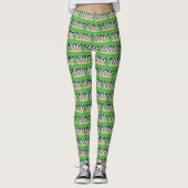 In einem Felddesign Fütternd Kühe Leggings (Vorderseite)
