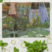 In einem Garten in Cookham von George John Pinwell Geschirrtuch (Gefaltet)