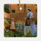 In einem Garten in Cookham von George John Pinwell Keramikornament (Vorderseite)