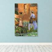 In einem Garten in Cookham von George John Pinwell Leinwanddruck (Insitu (Holzboden))