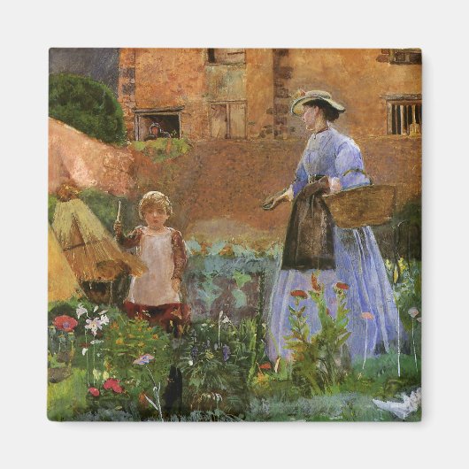 In einem Garten in Cookham von George John Pinwell Magnet (Vorne)