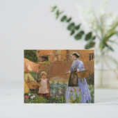 In einem Garten in Cookham von George John Pinwell Postkarte (Stehend Vorderseite)