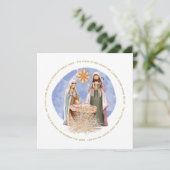 In einem gefährdeten Texte Weihnachten Nativzene (Stehend Vorderseite)