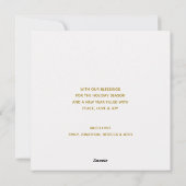 In einem gefährdeten Texte Weihnachten Nativzene (Rückseite)