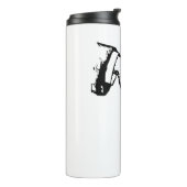 In einem Glas gefangen Thermosbecher (Nach links gedreht)