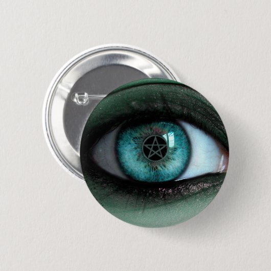 In einem Hexe-Augen-Knopf Button (Vorne & Hinten)