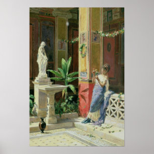 In einem Hof in Pompeji, 1878 Poster