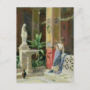 In einem Hof in Pompeji, 1878 Postkarte