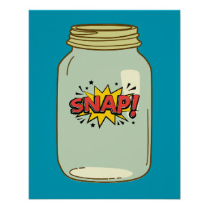 In einem Jar - Comic Pop Art Design Poster
