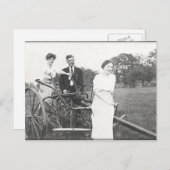 In einem Kleid pflügen Postkarte (Vorne/Hinten)