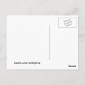 In einem Kleid pflügen Postkarte (Rückseite)