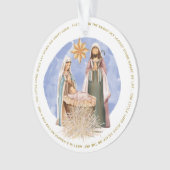 In einem manger Texte ist Nativgold-Text weiß Ornament (Vorderseite)