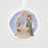 In einem manger Texte ist Nativgold-Text weiß Ornament (Vorderseite)