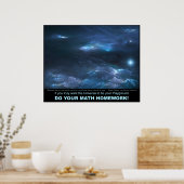 In einem Meer von Blau - Inspiration Poster (Küche)