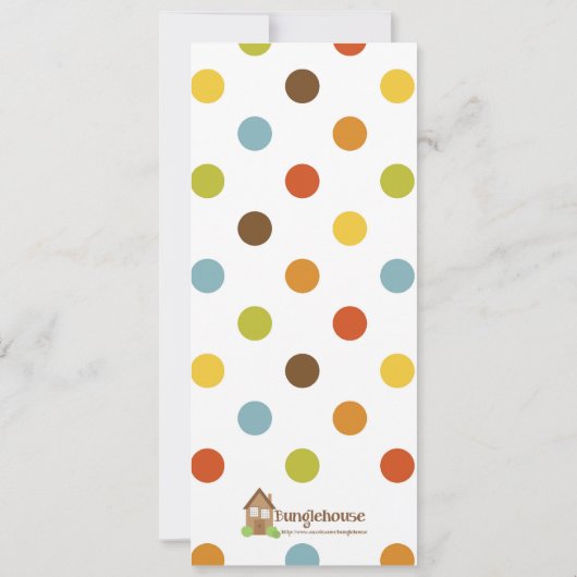 In einem Orchard-Lesezeichen (Robin & Sparrow) Einladung (Rückseite)