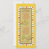 In einem Orchard-Lesezeichen (Robin & Sparrow) Einladung (Vorderseite)