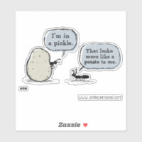 In einem Pickle ein seltsamer, komischer Cartoon V