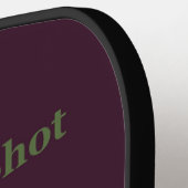 In einem Pickleball-Spiel werden Redewendungen und Pickleball Schläger (Linke Seite)