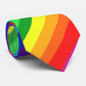 In einem Regenbogen Himmel Streifen Muster Krawatte (Gerollt)