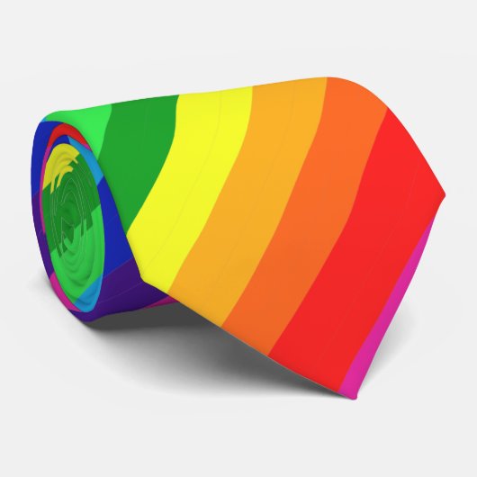 In einem Regenbogen Himmel Streifen Muster Krawatte (Gerollt)