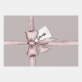 In einem rosa Bogen gefangen Geschenkpapier Set (Vorderseite)