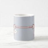 In einem rosa Bogen gefangen Kaffeetasse (Mittel)