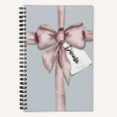 In einem rosa Bogen gefangen Notizblock (Vorderseite)