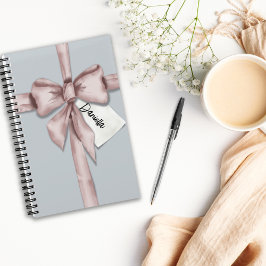 In einem rosa Bogen gefangen Notizblock