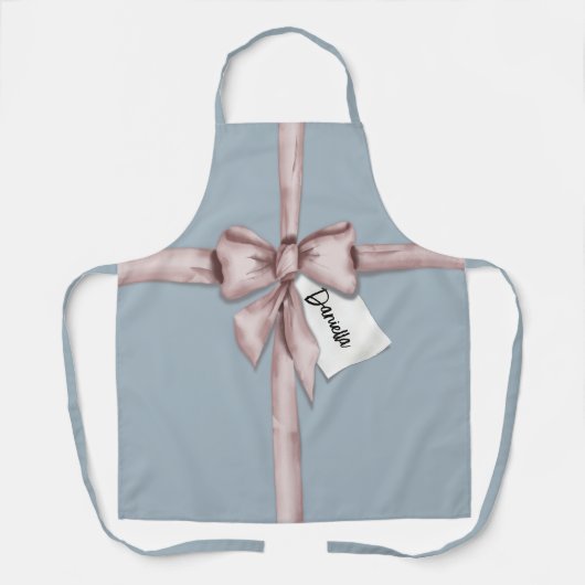 In einem rosa Bogen gefangen Schürze (Vorderseite)