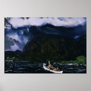 In einem Rowboat von George Bellows (1916) Poster