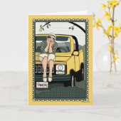 In einem Rut_C_Greeting stecken Karte (Gelbe Blume)