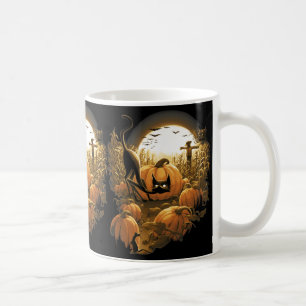 In einem Spooky-Pflaster gefangen Kaffeetasse