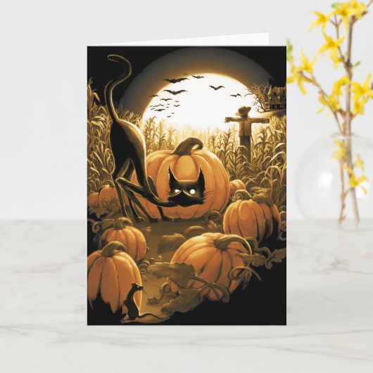 In einem Spooky-Pflaster gefangen Karte (Gelbe Blume)