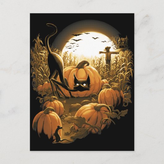 In einem Spooky-Pflaster gefangen Postkarte (Vorderseite)