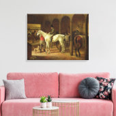 In einem Stable Leinwanddruck (Insitu (Wohnzimmer))