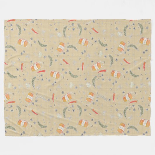 In einem Stapel Fleecedecke (Vorderseite (Horizontal))