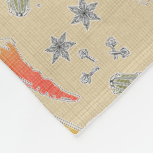 In einem Stapel Fleecedecke (Ecke)