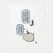 In einem Stück| Funny Ants Cartoon| Humor Fleecedecke (Vorderseite)