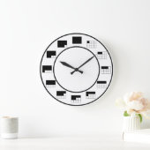 In einem Teil der Zeit: durch Zwölftel Große Wanduhr (Zuhause)