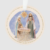 In einem Texte, der die Krippe mit Gold überzieht Ornament (Vorderseite)