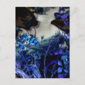 "In einem Traum" Abstrakte, digital veränderte Ros Postkarte (Vorderseite)