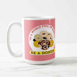 IN EINEM WORT VON BAGELS, SEIN EIN SPENDE KAFFEETASSE