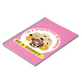 IN EINEM WORT VON BAGELS, SEIN EIN SPENDE NOTIZBLOCK (Linke Seite)