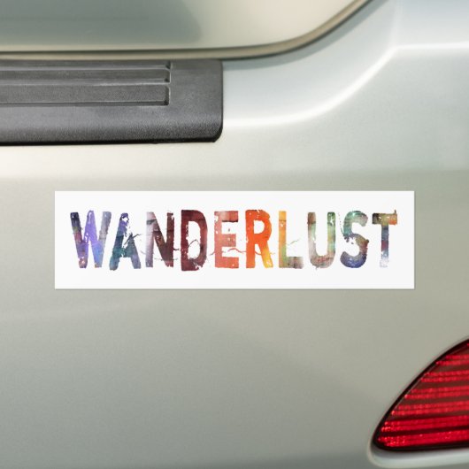 In einem Wort: Wanderlust Autoaufkleber (Auf Auto)